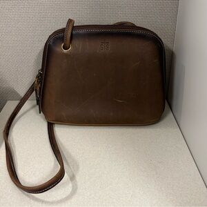 STS Ranchwear Brown Leather Crossbody Bag